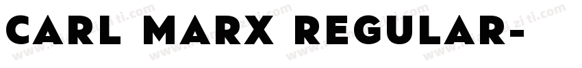 Carl Marx Regular字体转换